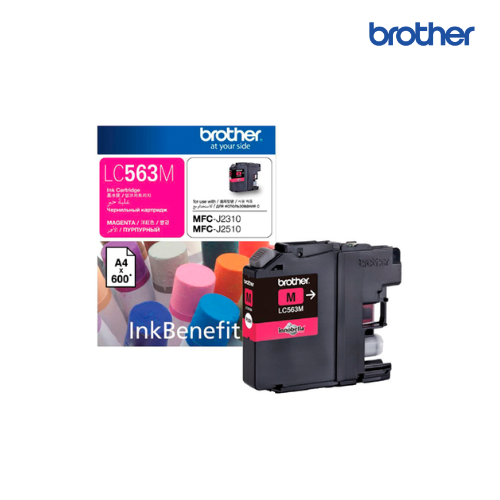 ตลับหมึกอิงค์เจ็ท Brother Original Ink Cartridge LC-563 Magenta, LC563
